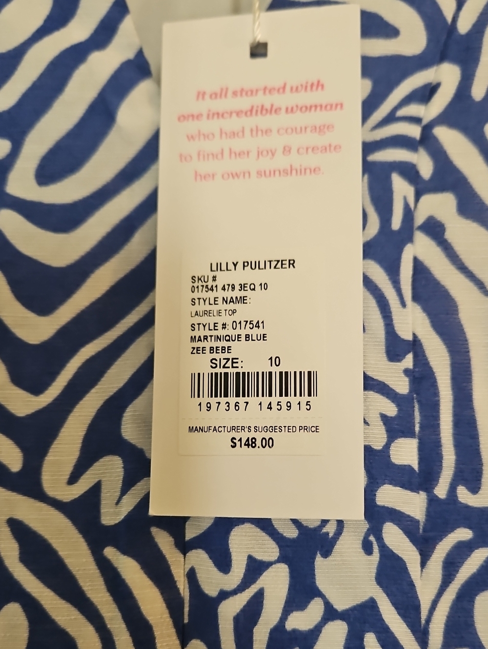 NWT Lilly Pulitzer Laurelie Top - Picture 7 of 9
